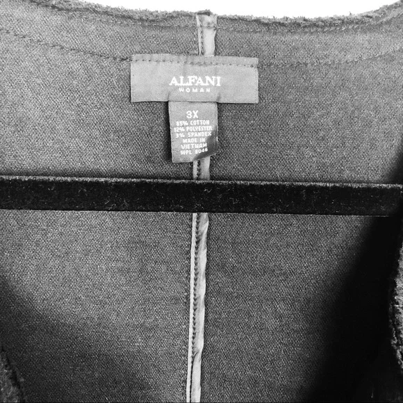 Alfani Women's Plus Jacquard Open Front Jacket 3X NWT - Picture 4 of 8